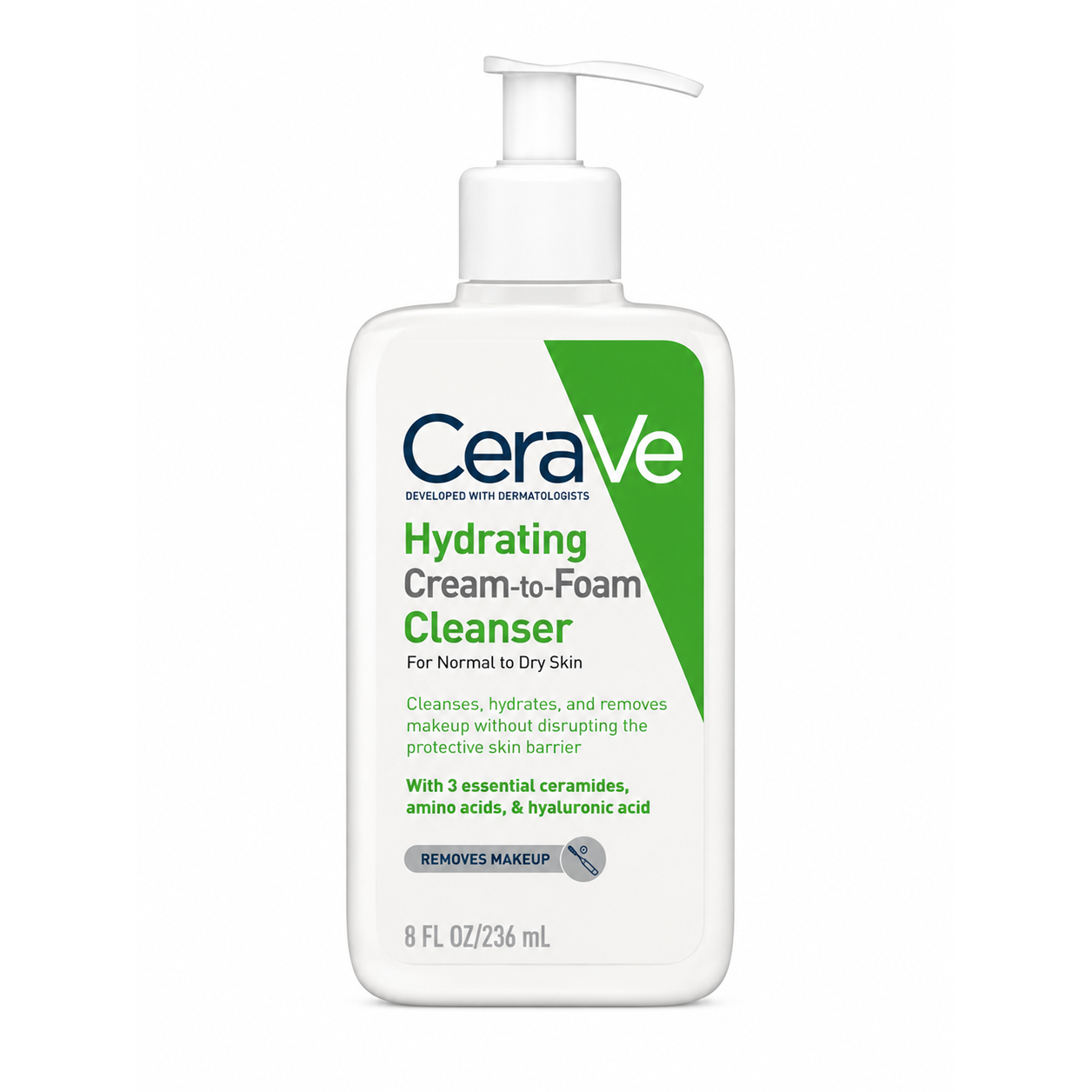 เซราวี ไฮเดรติ้ง ครีม-ทู-โฟม คลีนเซอร์ | Cerave Cream-to-Foam Cleanser 236ml