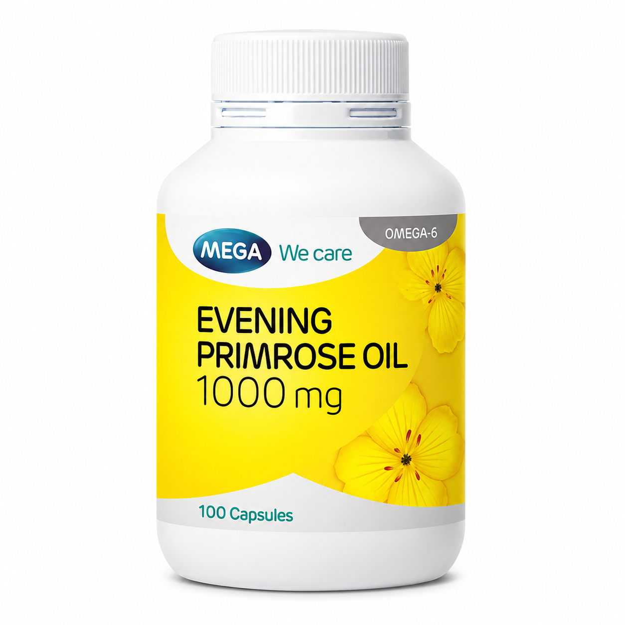 เมก้า วีแคร์ น้ำมันอีฟนิ่งพริมโรส | Mega We Care Evening Primrose Oil 100แคปซูล