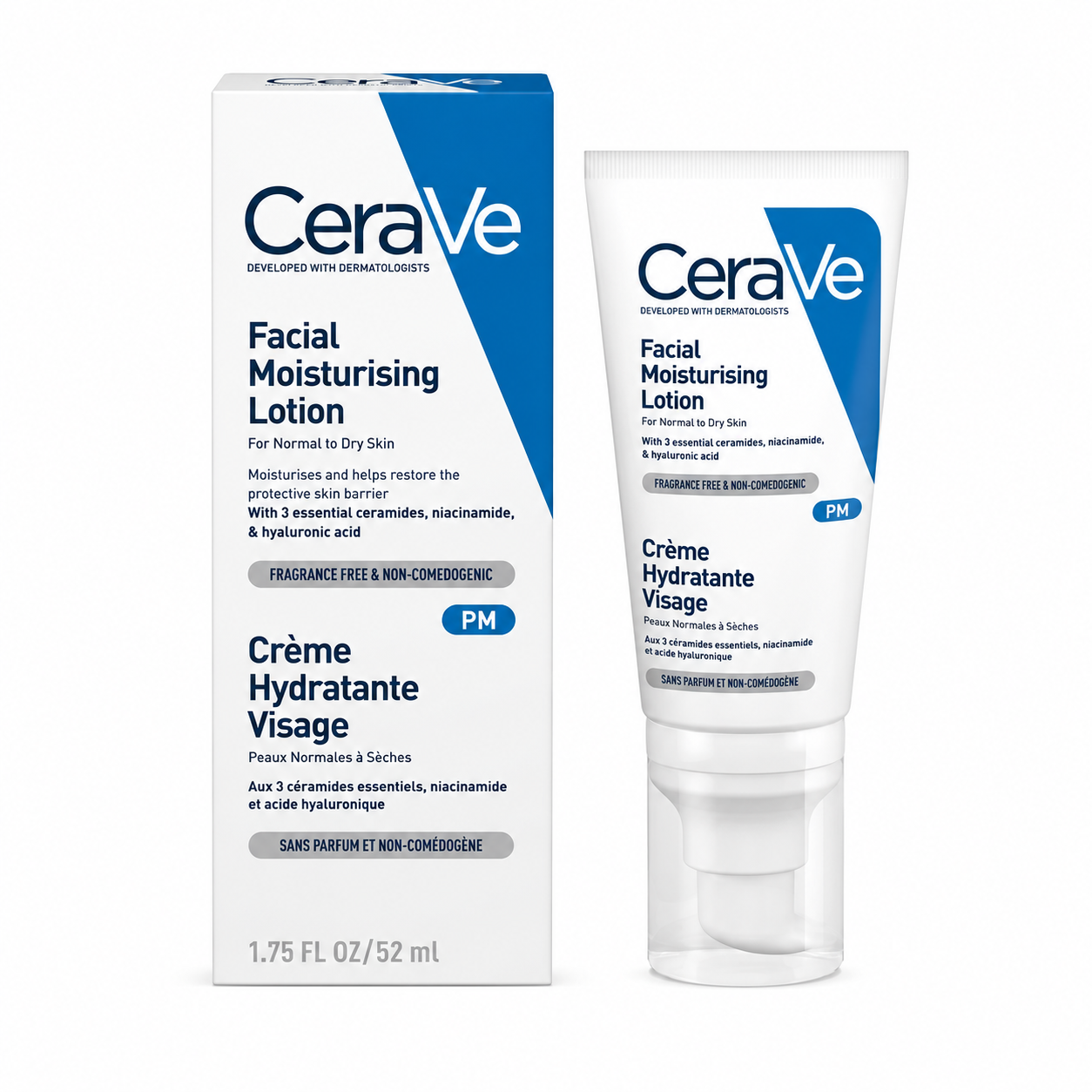 เซราวี พีเอ็ม เฟเชียล มอยส์เจอร์ไรซิ่ง โลชั่น | Cerave PM Facial Moistursing Lotion 52ml