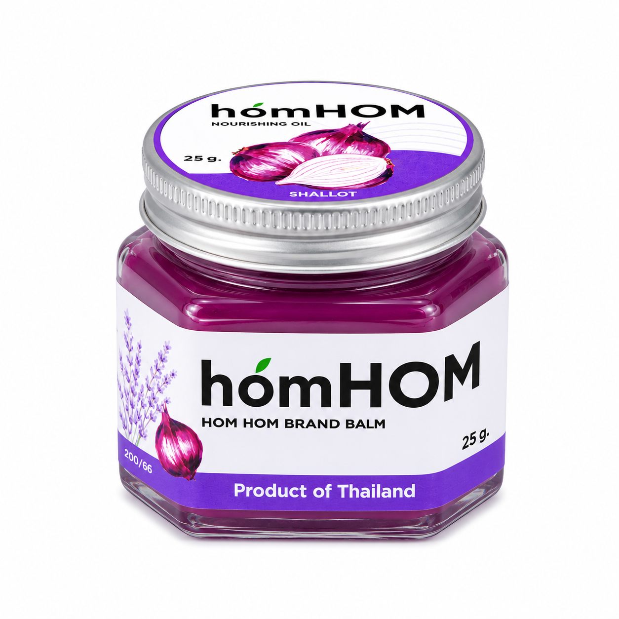 บาล์มหอมแดง ห๊อมหอม ลดภูมิแพ้ กลิ่นลาเวนเดอร์ | HomHOM Nourishing Oil Lavender 25กรัม