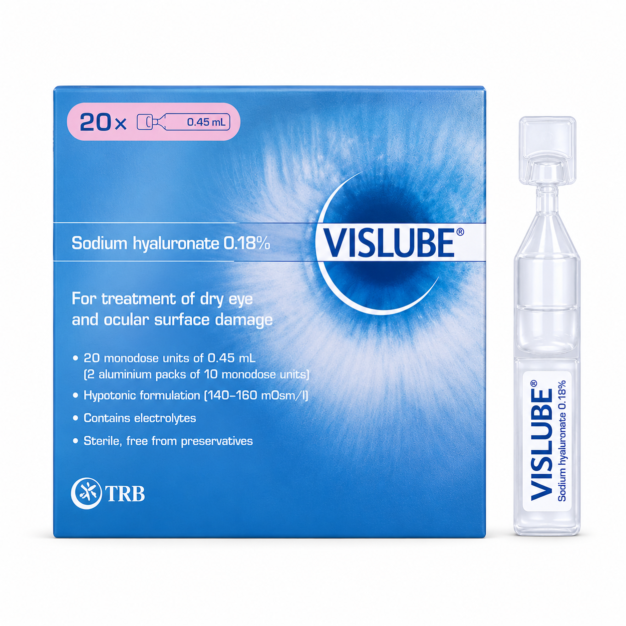 น้ำตาเทียม วิสลูป | Vislube 0.45ml 20หลอด