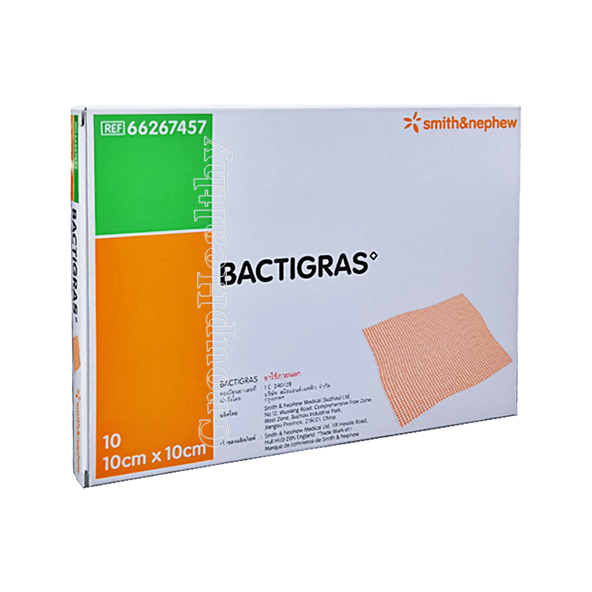 BACTIGRAS GAUZE 10 CM X 10 CM 10'S