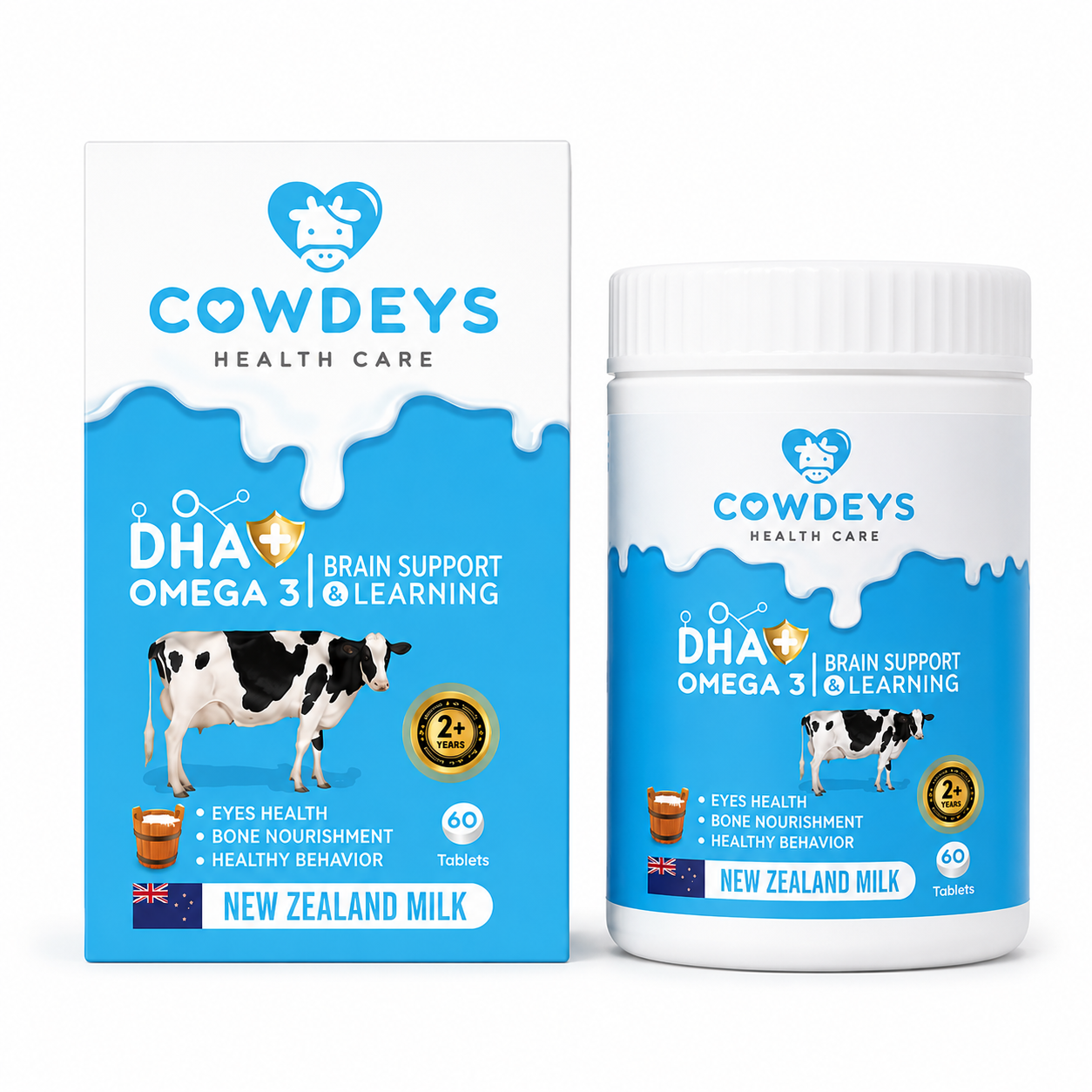 คาวดี้ ดีเอชเอ+โอเมก้า3 | Cowdeys DHA+Omega3 60เม็ด *** Exp. 28/1/2027 ***