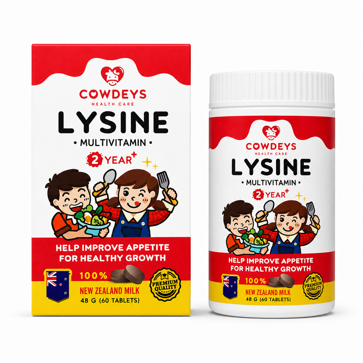 คาวดี้ ไลซีน | Cowdeys Lysine Multivit 60เม็ด