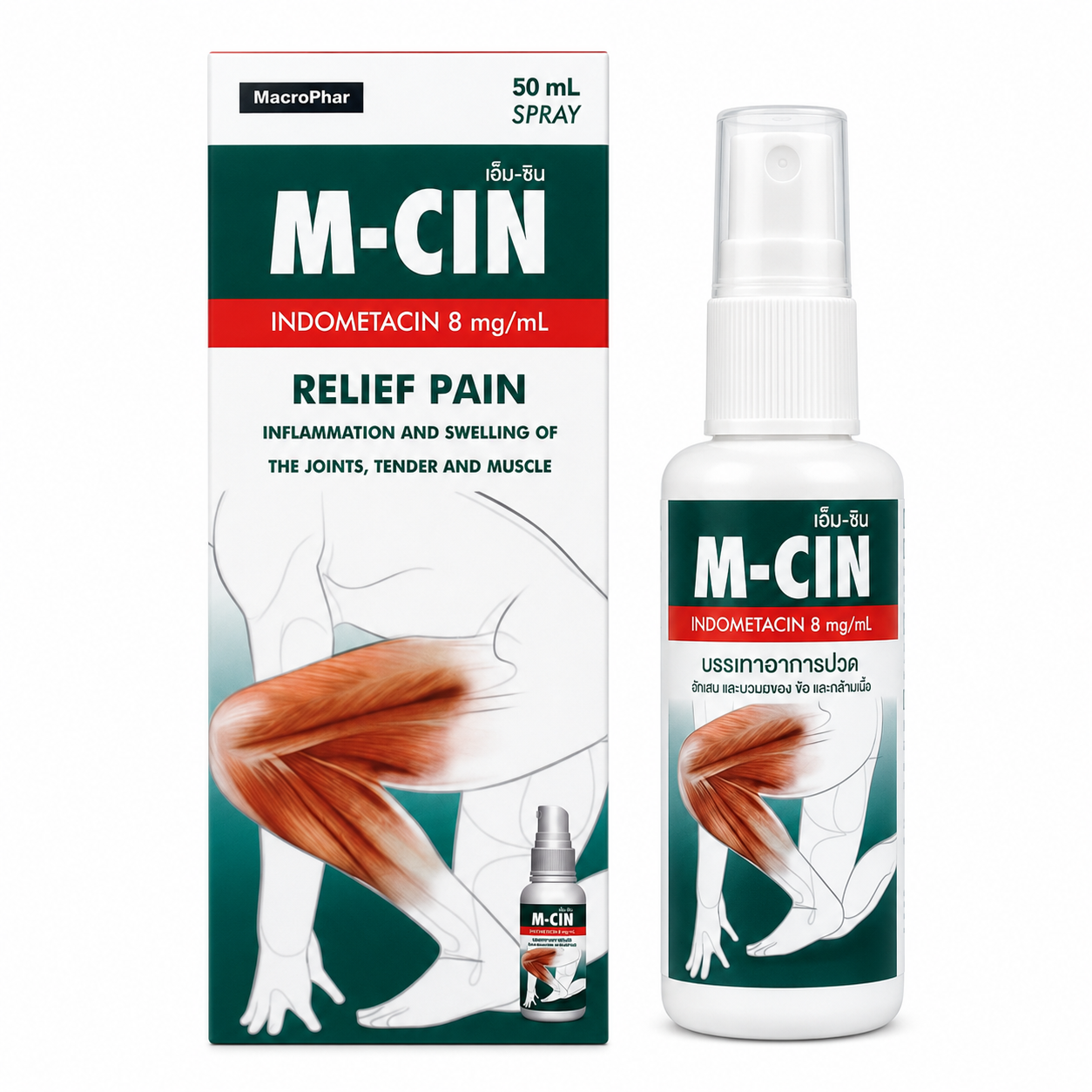 สเปรย์บรรเทาปวด เอ็มซิน | M-CIN Spray 50ml