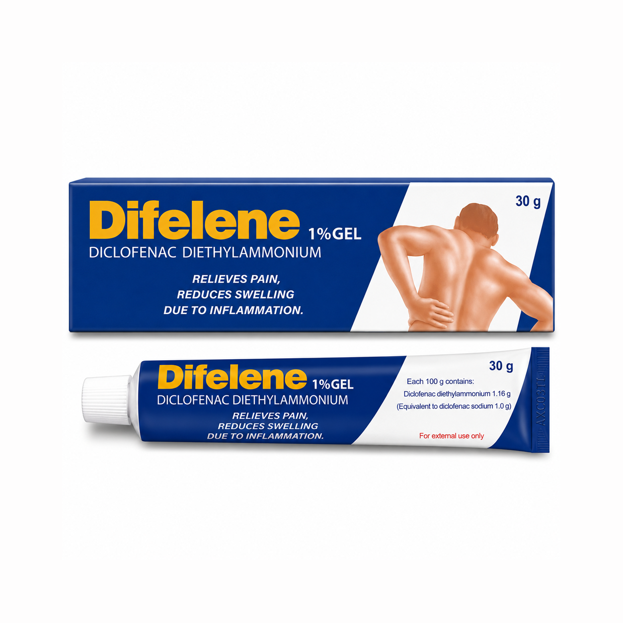 ไดฟีลีน เจล | Difelene 1% Gel 30g