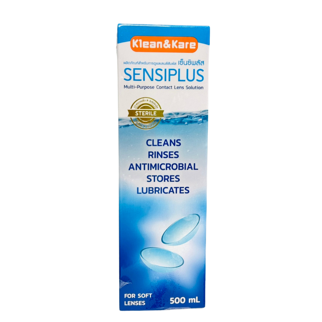 SENSI PLUS เซ็นซิพลัส น้ำยาล้างคอนแทคเลนส์ 500 ml.