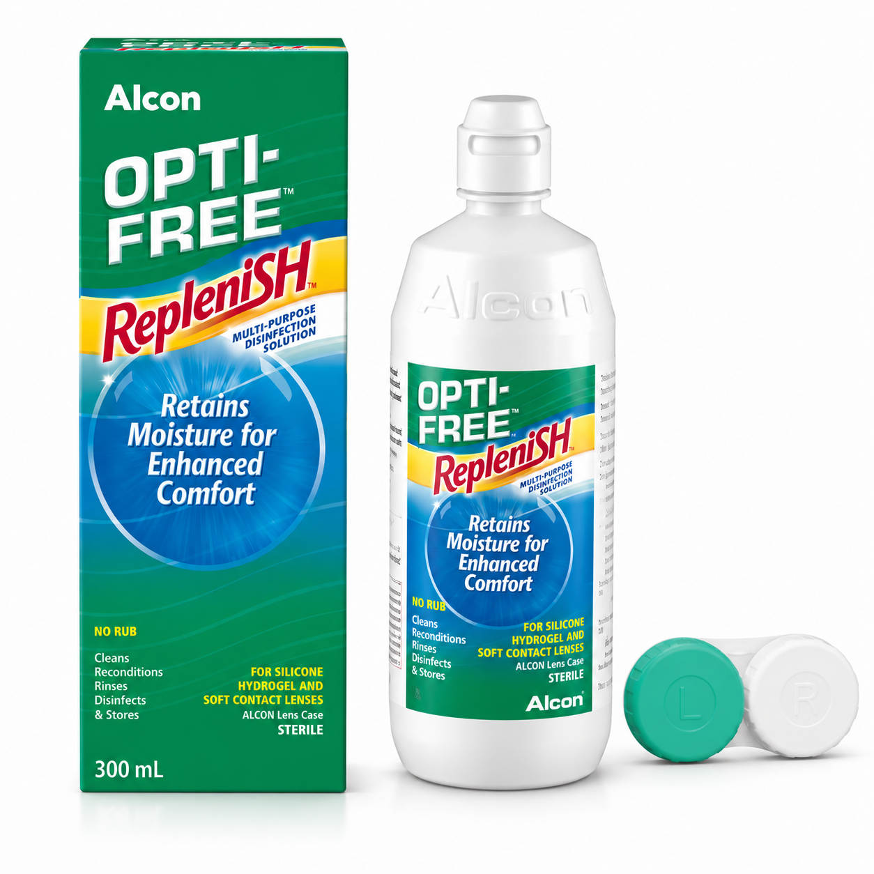 Alcon Opti-Free Replenish น้ำยาล้างคอนแทคเลนส์ 300ml.