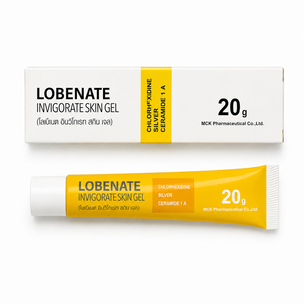 เจลทาแผลสด ไม่มีสเตียรอยด์ โลบีเนต อินวิโกเรท สกิน เจล | Lobenate Invigorate Skin Gel (X Pert Nettle gel) 20g