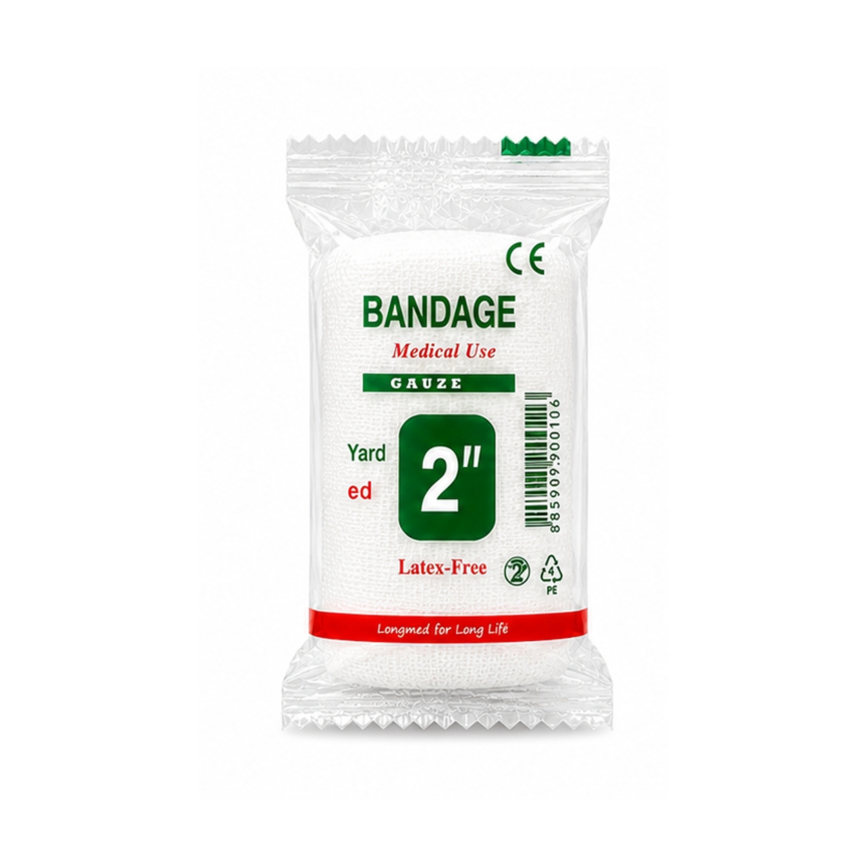 ลองเมด ผ้าก๊อซยืด ผ้ายืดพันแผล | Longmed Conforming Bandage 2"x5 Yds (5cmx4.5m) 1ชิ้น