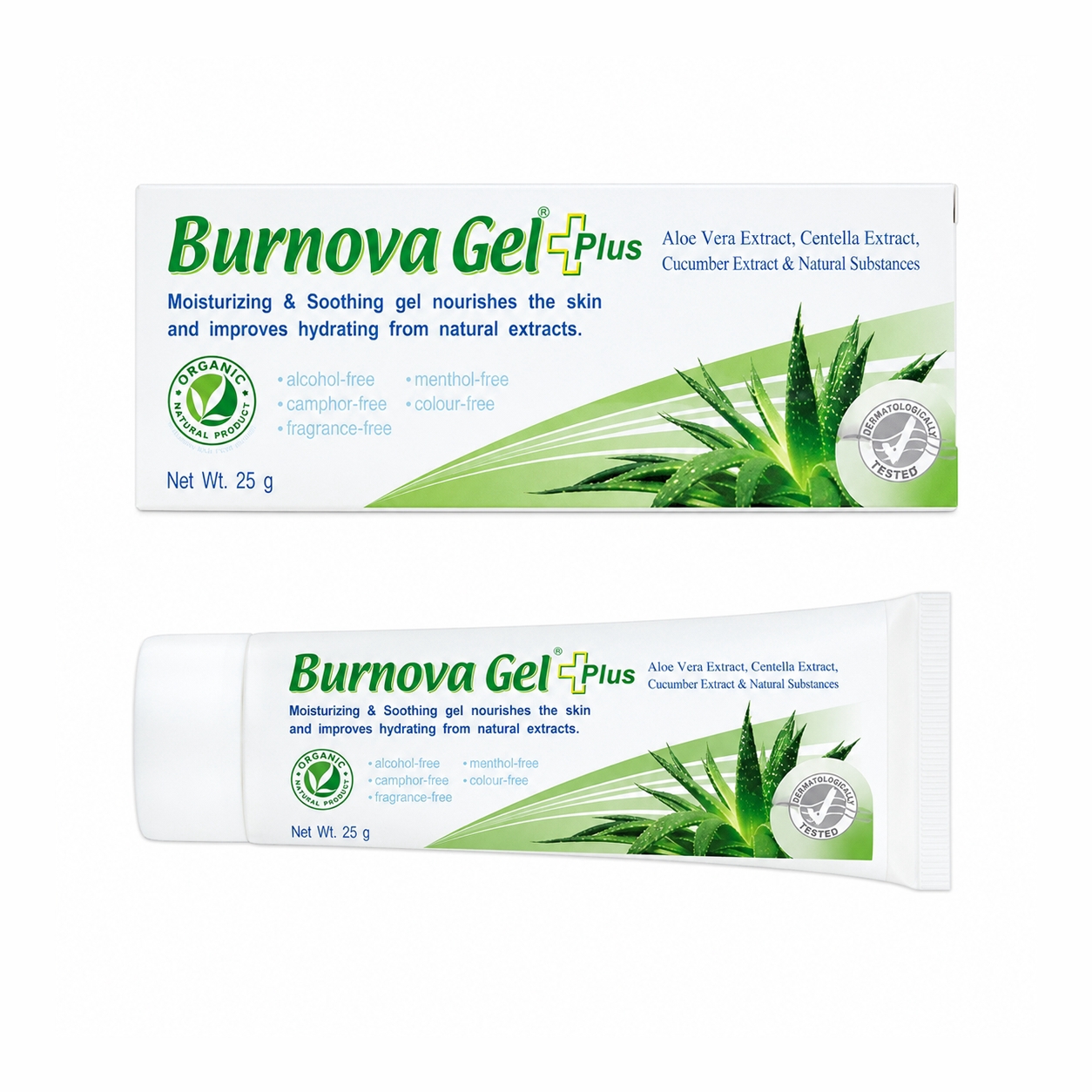 เจลว่านหางจระเข้ เบอร์นโนว่า เจล พลัส | Burnova Gel Plus 25g