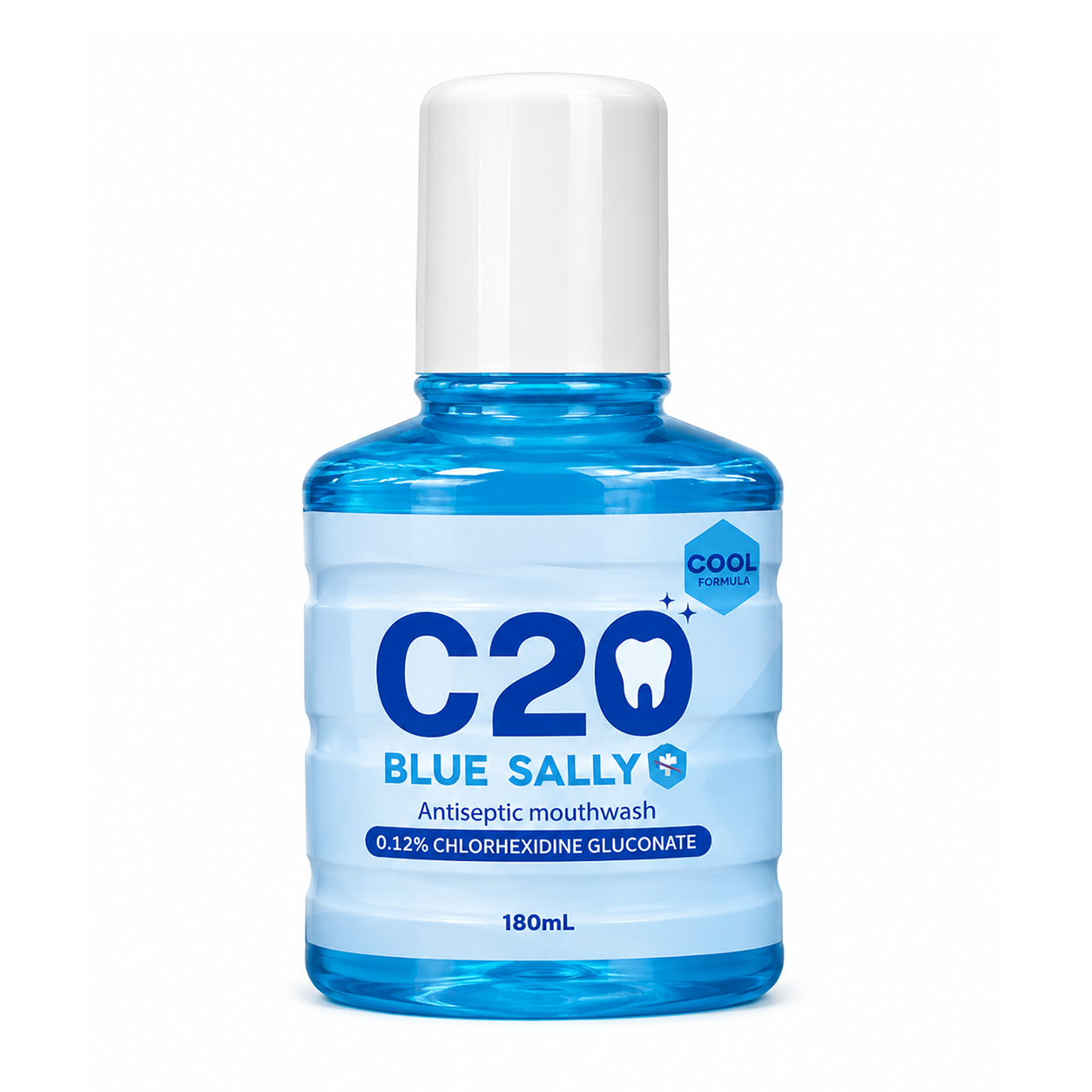 น้ำยาบ้วนปาก ซี-20 สีฟ้า | C-20 Blue Sally Mouth Wash 180ml