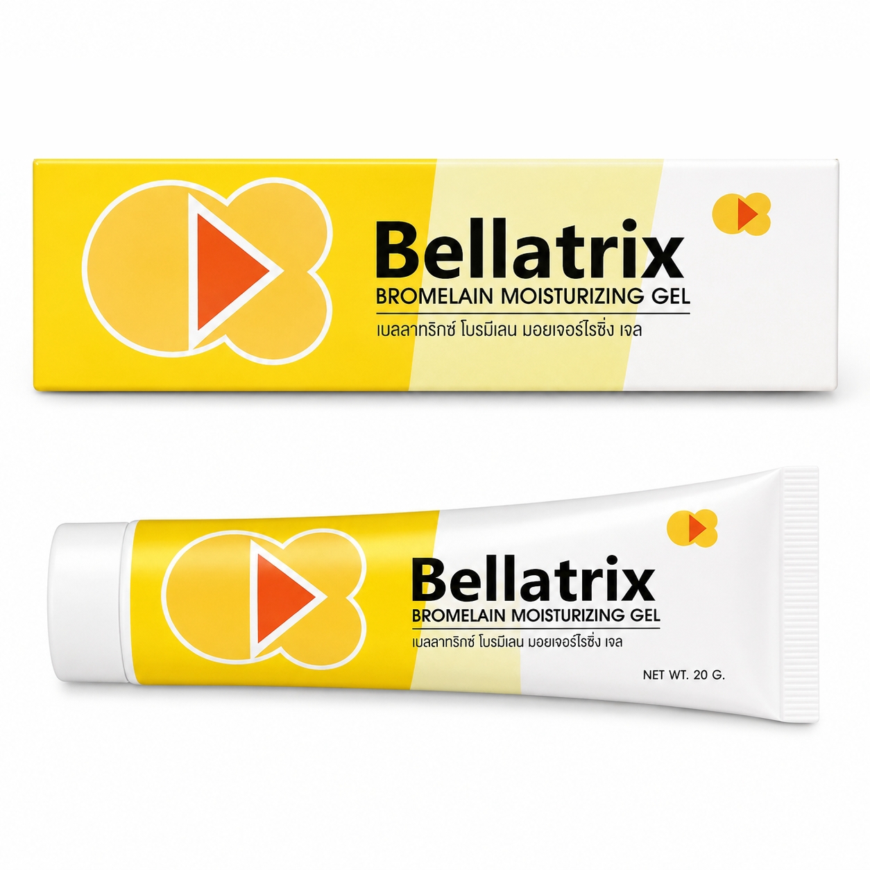 เจลลดอาการฟกช้ำ เบลลาทริกซ์ โบรมิเลน มอยซ์เจอร์ไรซิ่ง เจล | Bellatrix Bromelain Moisturizing Gel 20g