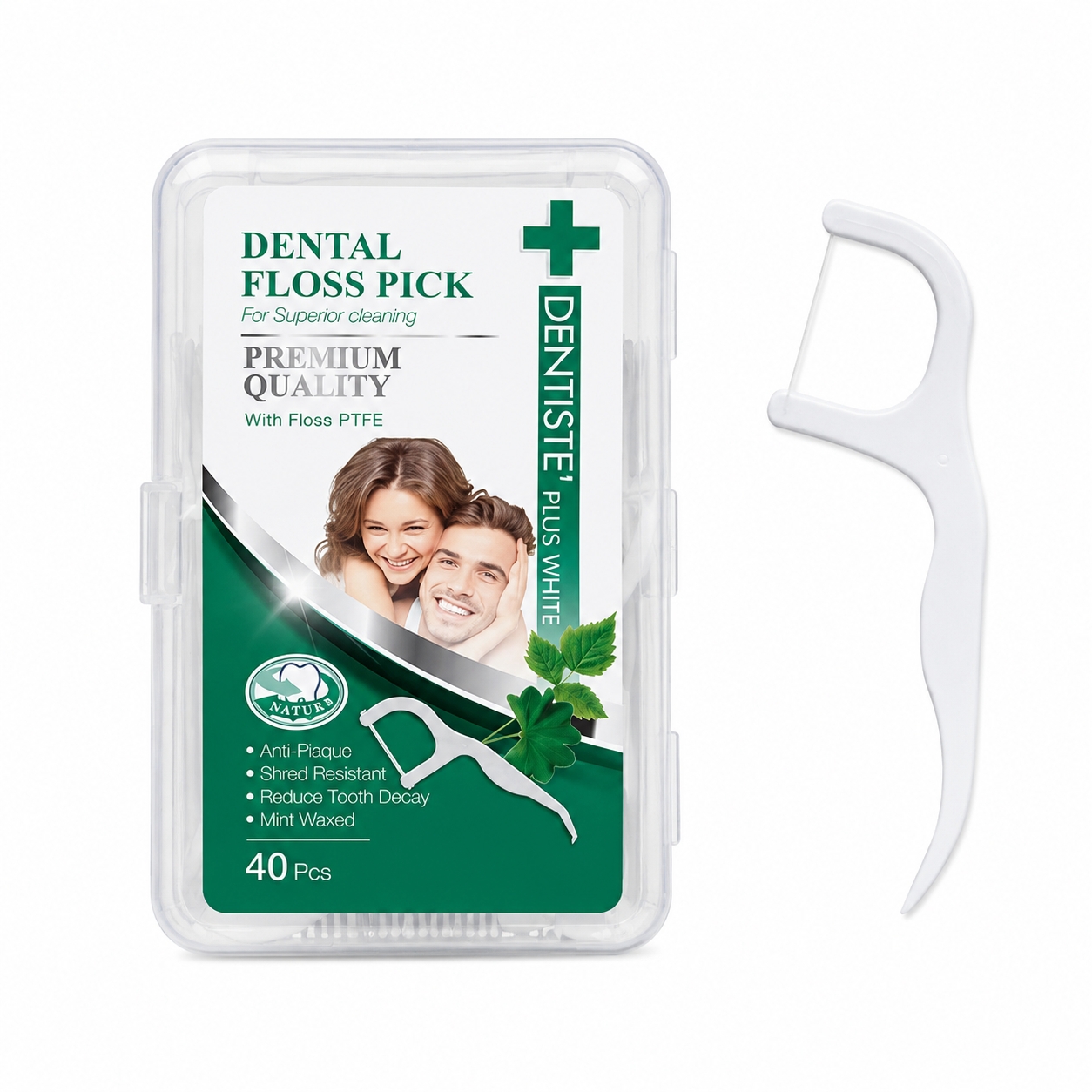 ไหมขัดฟันพร้อมด้ามจับ เดนทิสเต้ | Dentiste Dental Floss Pick 40ชิ้น